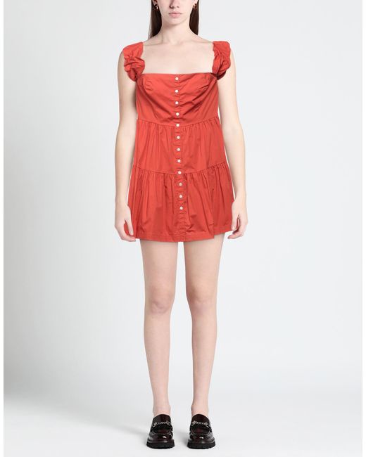 Staud Red Mini Dress