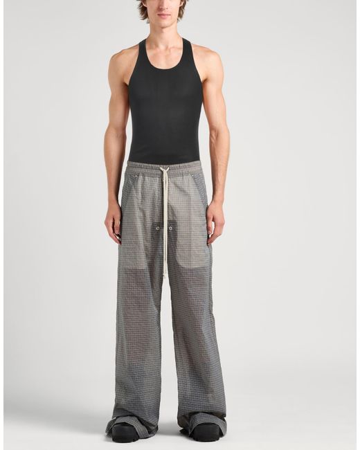 Rick Owens Black Tank Top Lambskin, Cotton, Lycra for men