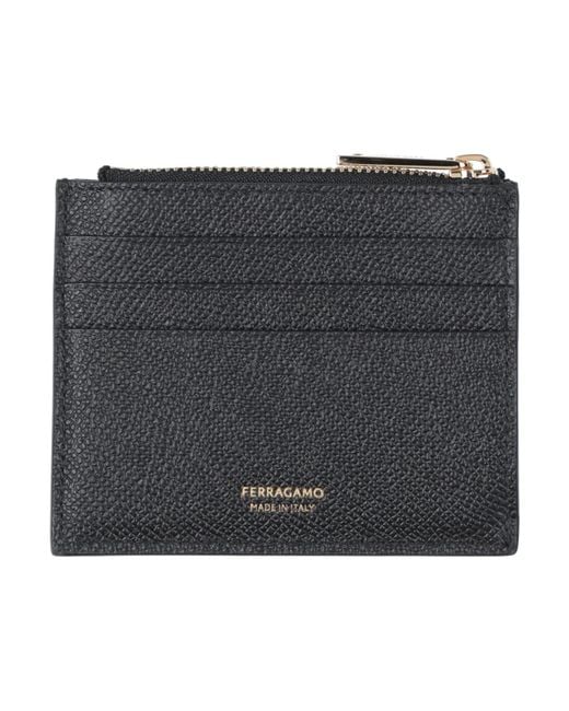Ferragamo Black Cardholder Leather for men