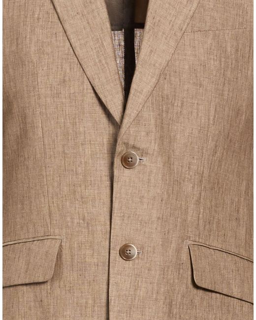 Hackett Brown Blazer Linen for men