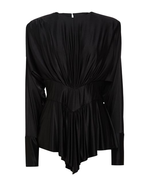 Alexandre Vauthier Black Top Viscose, Elastane