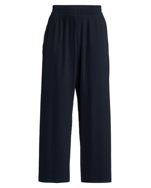 Max Mara Blue Leisure Pants Polyester