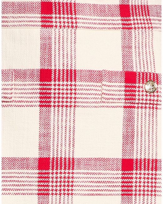 Marella Red Mini Skirt Cotton, Polyester, Elastane