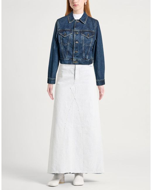 Goldsign Blue Denim Outerwear Cotton