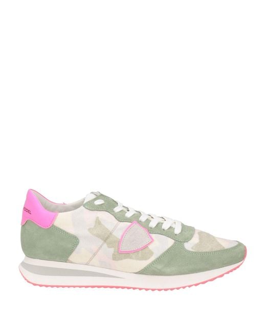 Philippe Model Multicolor Sneakers Leather, Textile Fibers