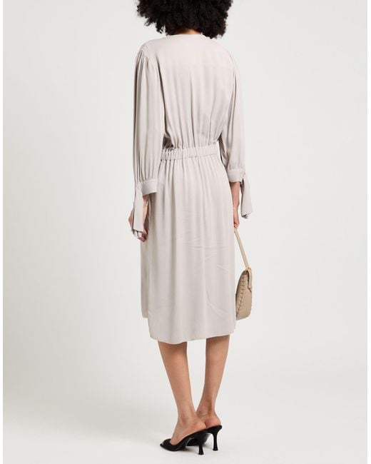 Elisabetta Franchi White Midi-Kleid