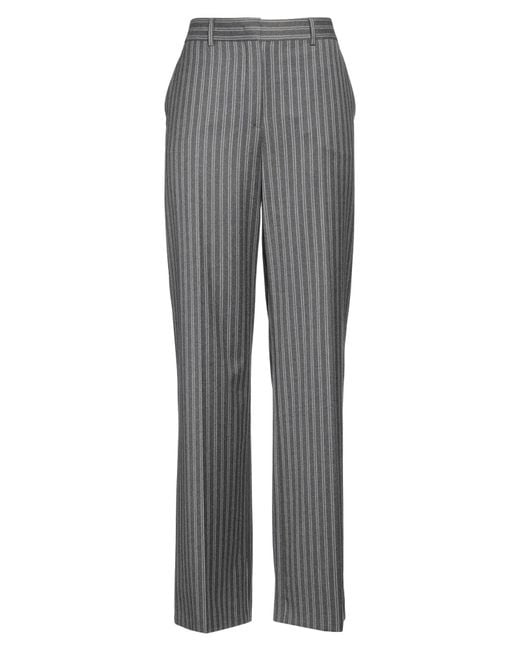 Alberta Ferretti Gray Pants Virgin Wool, Viscose, Polyester, Elastane