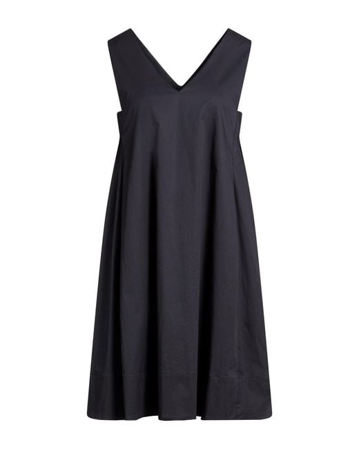Peserico Blue Easy Mini Dress Cotton, Elastane