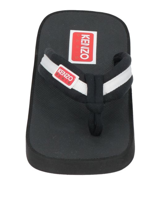 KENZO Black Thong Sandal