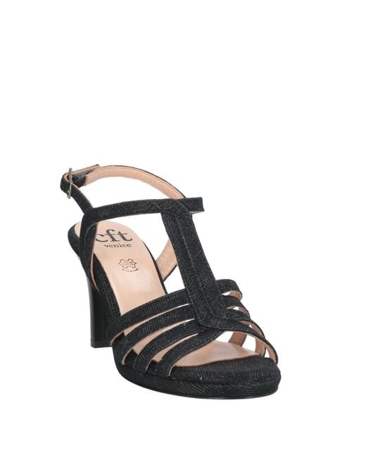 CFT VENICE Black Sandals