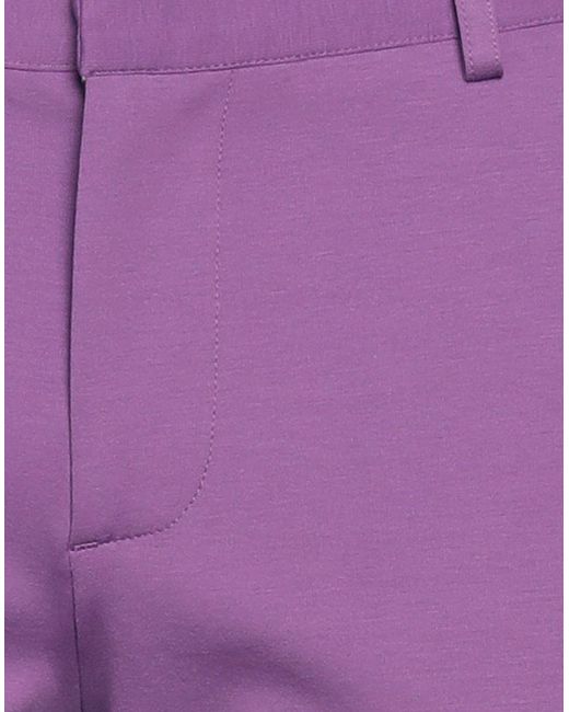 Grey Daniele Alessandrini Purple Trouser for men
