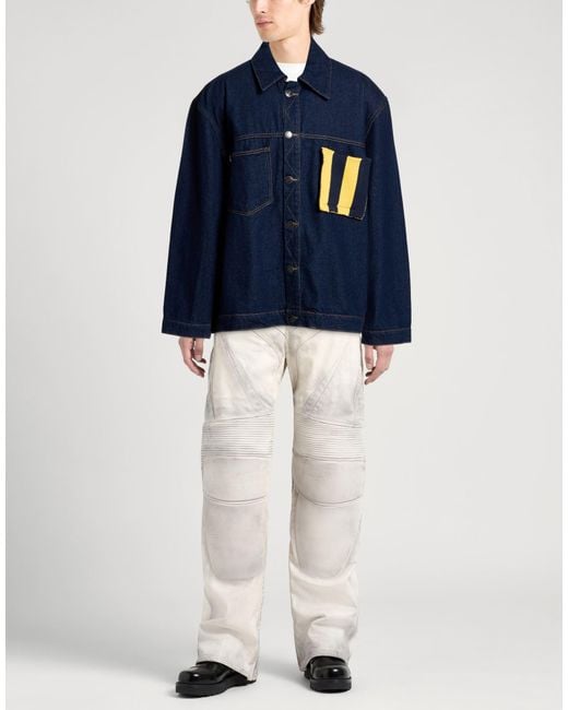 Charles Jeffrey Blue Denim Outerwear Cotton for men
