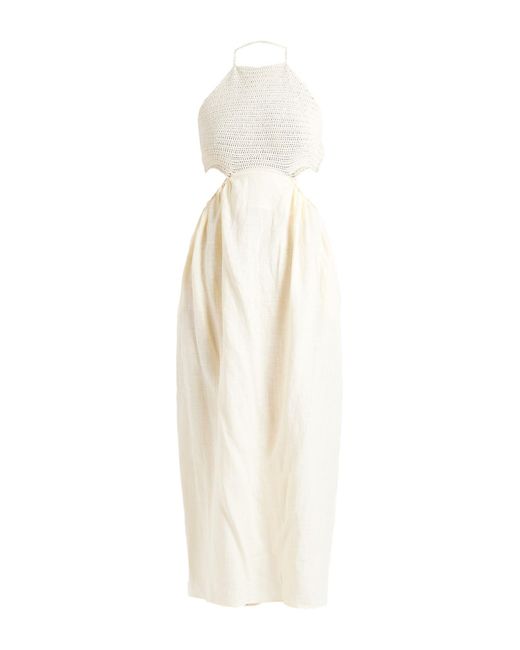 Magda Butrym White Midi Dress