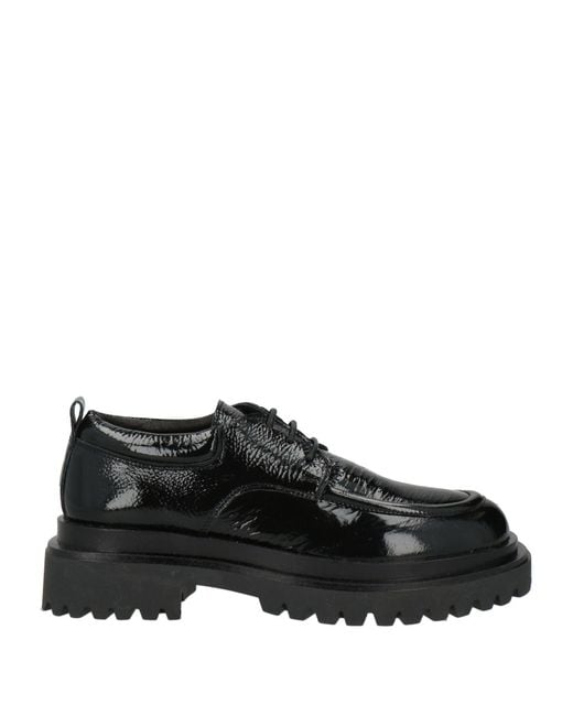 Nila & Nila Black Lace-up Shoes