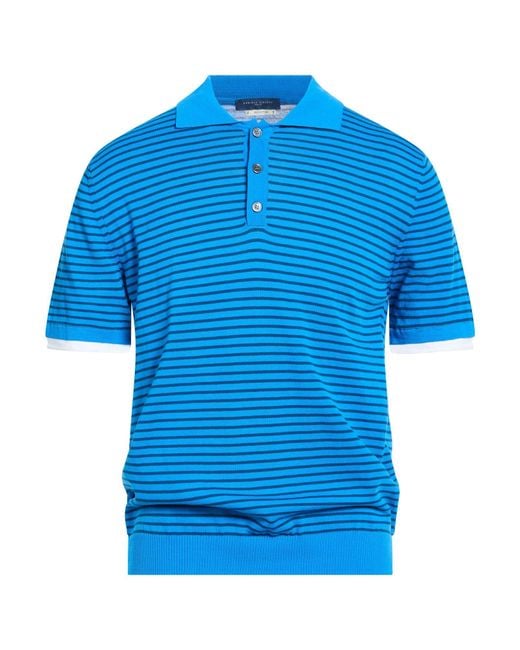 Daniele Fiesoli Blue Polo Shirts for men