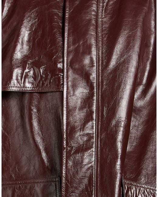 Ambush Purple Coat Leather for men