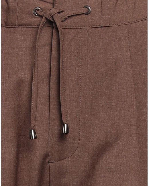 Messagerie Brown Patrizio Piscaglia Pants Wool, Polyester, Lycra for men