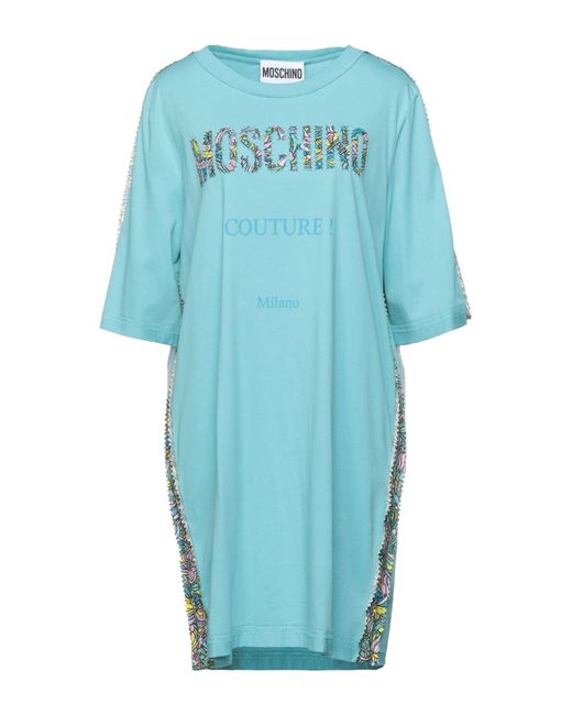 Moschino Blue Sky Mini Dress Cotton