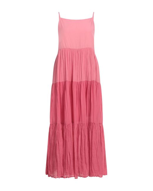European Culture Pink Maxi Dress