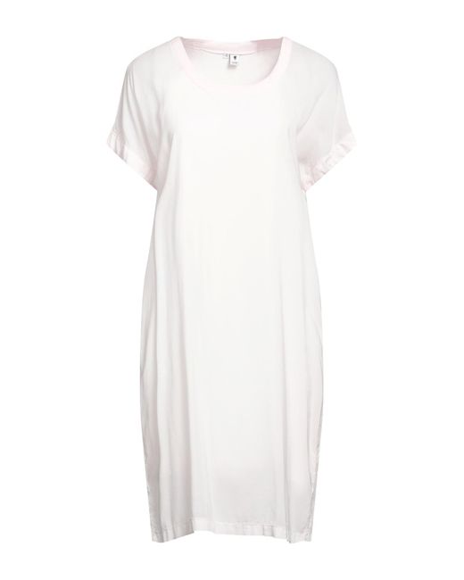 European Culture White Light Midi Dress Viscose, Rubber