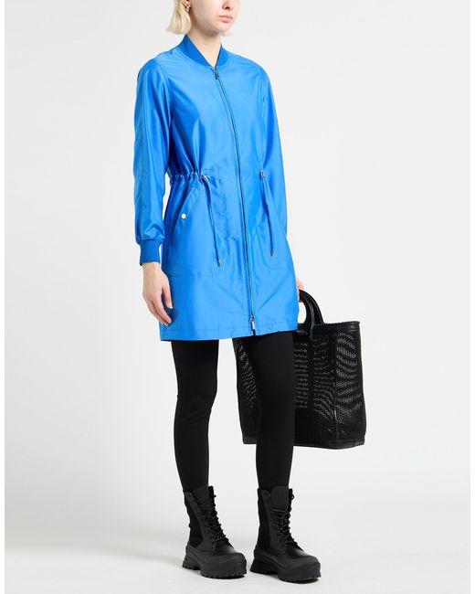 Moorer Blue Overcoat & Trench Coat