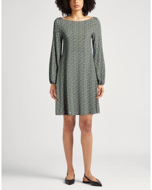 Maliparmi Gray Mini Dress Viscose, Elastane