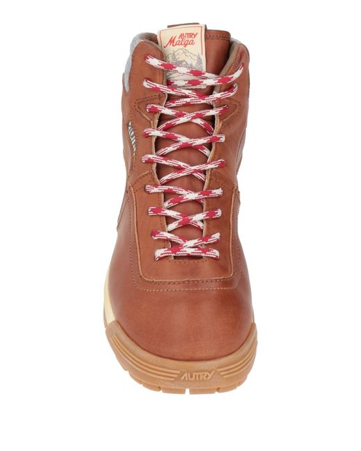 Autry Brown Ankle Boots Leather for men
