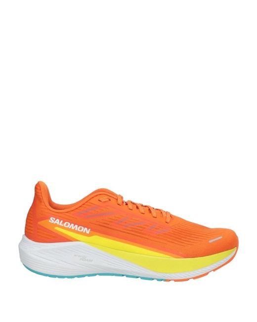 Salomon Orange Aero Blaze 2 Sneakers Textile Fibers for men