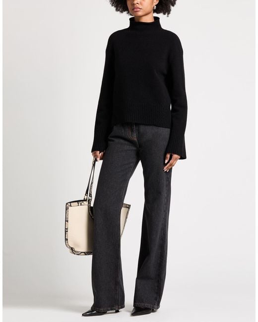 FFORME Black Rollkragenpullover