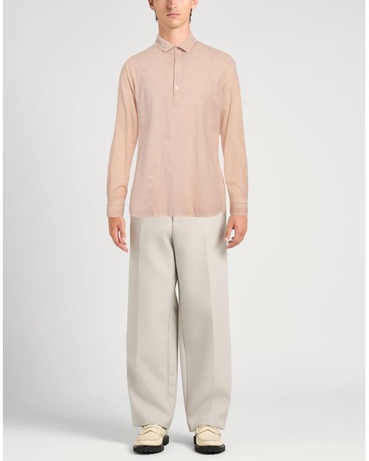 Messagerie Natural Patrizio Piscaglia Blush Shirt Cotton for men