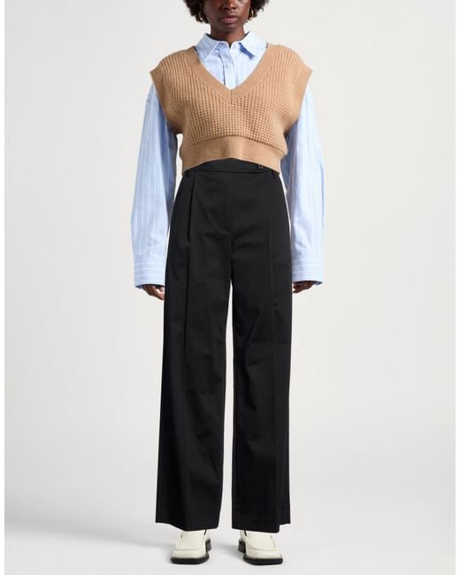 Department 5 Black Pants Cotton, Elastane