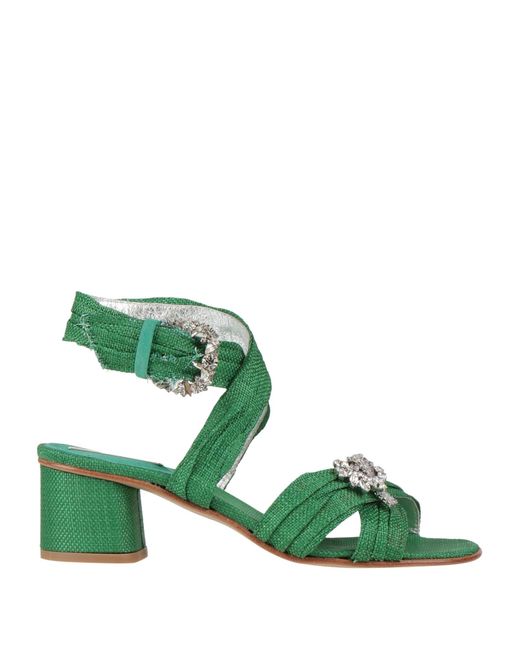 Emanuela Caruso Green Sandals