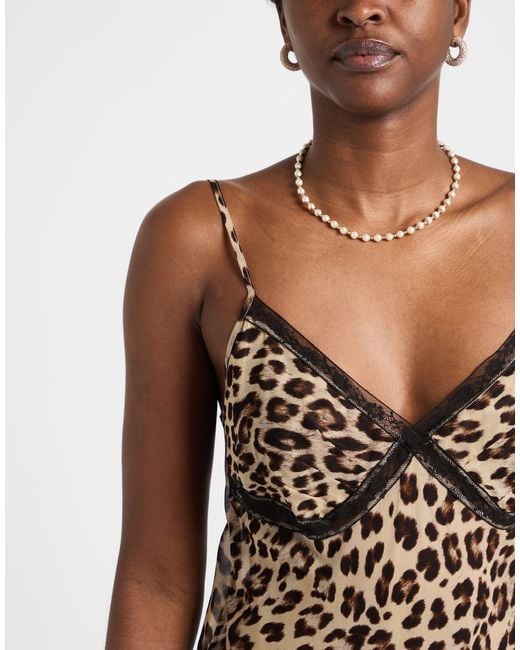 Anna Molinari Brown Top Cotton, Polyamide
