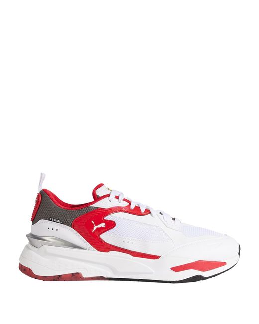 PUMA x FERRARI White Sneakers Polyester for men