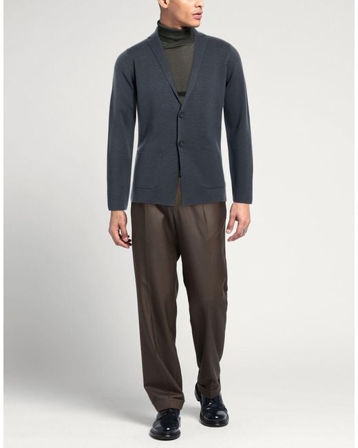 FILIPPO DE LAURENTIIS Blue Cardigans for men