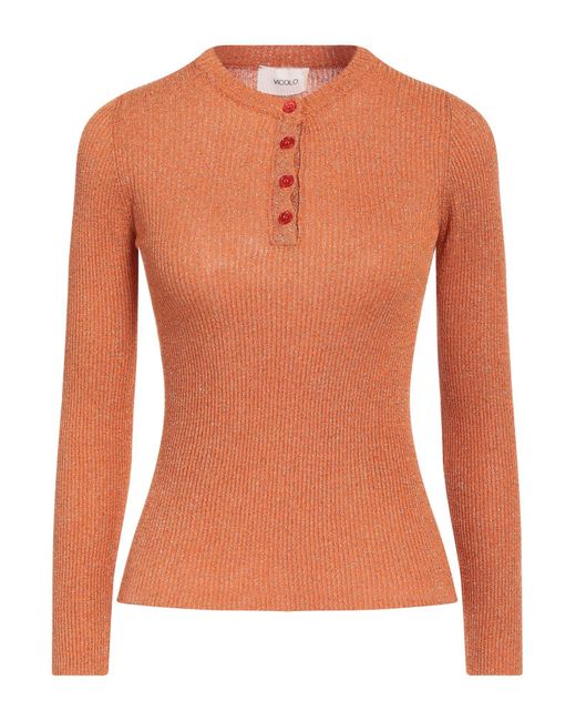 ViCOLO Orange Sweater Viscose, Polyamide, Metallic Polyester