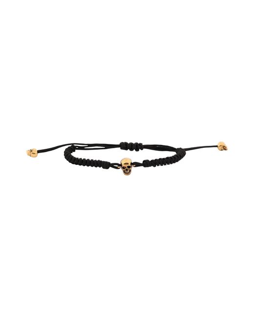 McQueen White Bracelet Textile Fibers for men