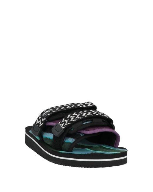 SUICOKE X MISSONI Black Sandals for men
