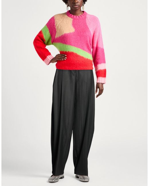 ANDAMANE Black Pants Polyester, Viscose, Elastane