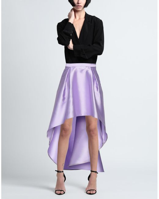 SIMONA CORSELLINI Purple Mini Skirt