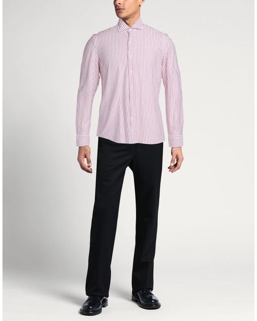 Camicia di Sonrisa in Pink da Uomo