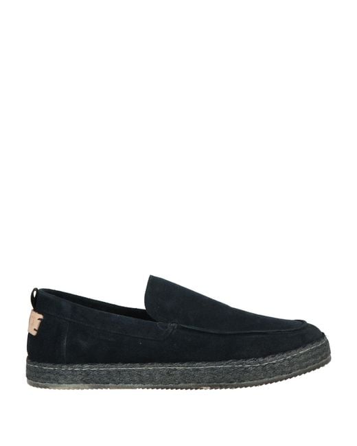 Pawelk's Black Midnight Espadrilles Leather for men