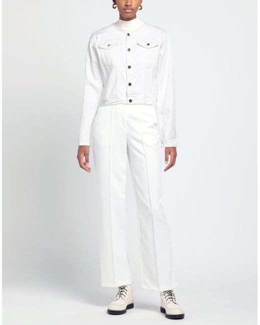 Kaos White Denim Outerwear Cotton, Elastane