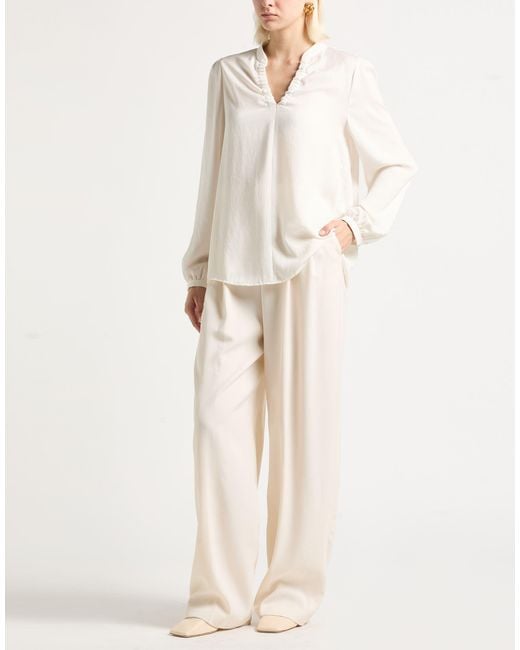 Marc Cain White Top Recycled Polyester, Polyester