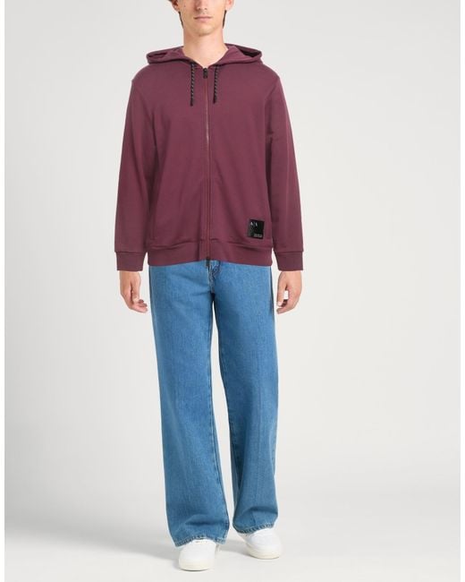 ARMANI EXCHANGE Purple Sweatshirt for men