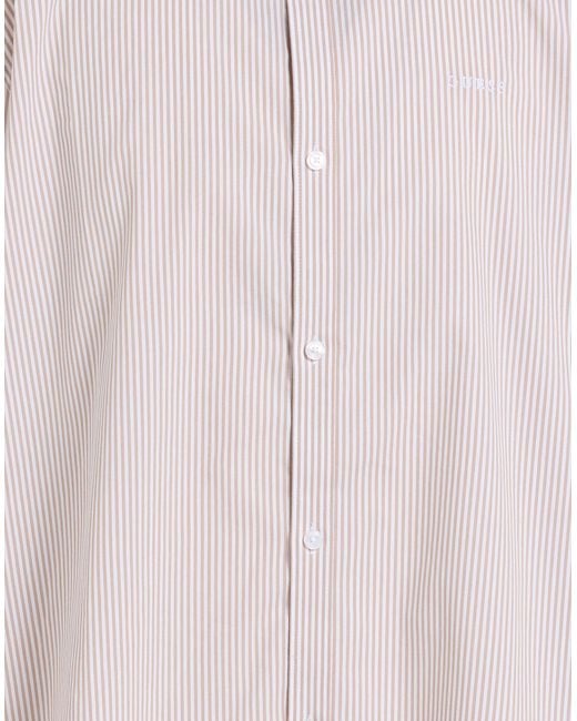Guess Pink Shirt Cotton, Polyester, Elastane for men