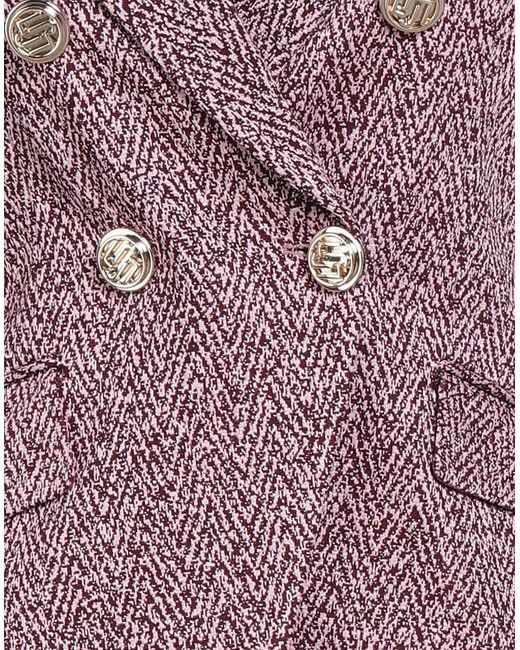 Liu Jo Purple Blazer Viscose, Polyamide, Elastane