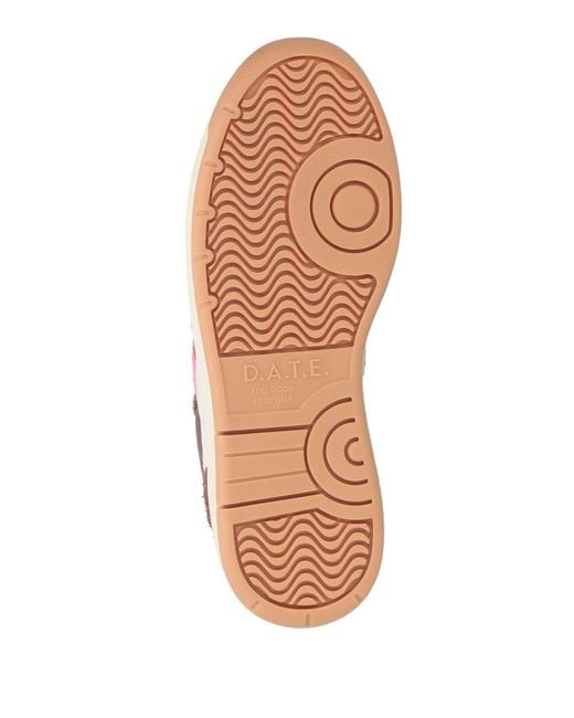 Date Pink Plum Sneakers Leather