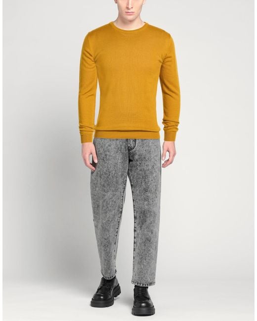 Gazzarrini Yellow Sweater Wool, Acrylic for men