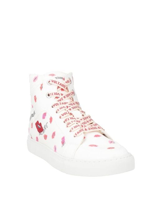 Zadig & Voltaire White Sneakers Textile Fibers